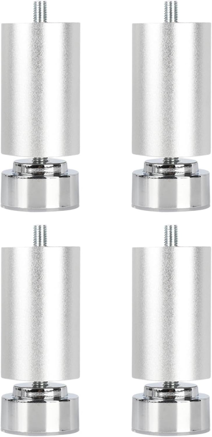 Qianly 4Pcs Metal Furniture Legs, Sofa Legs, Replacing Professional Table Feet, Thread Bed Frame Legs for Cabinets Dining Table Cafe Kitchen,