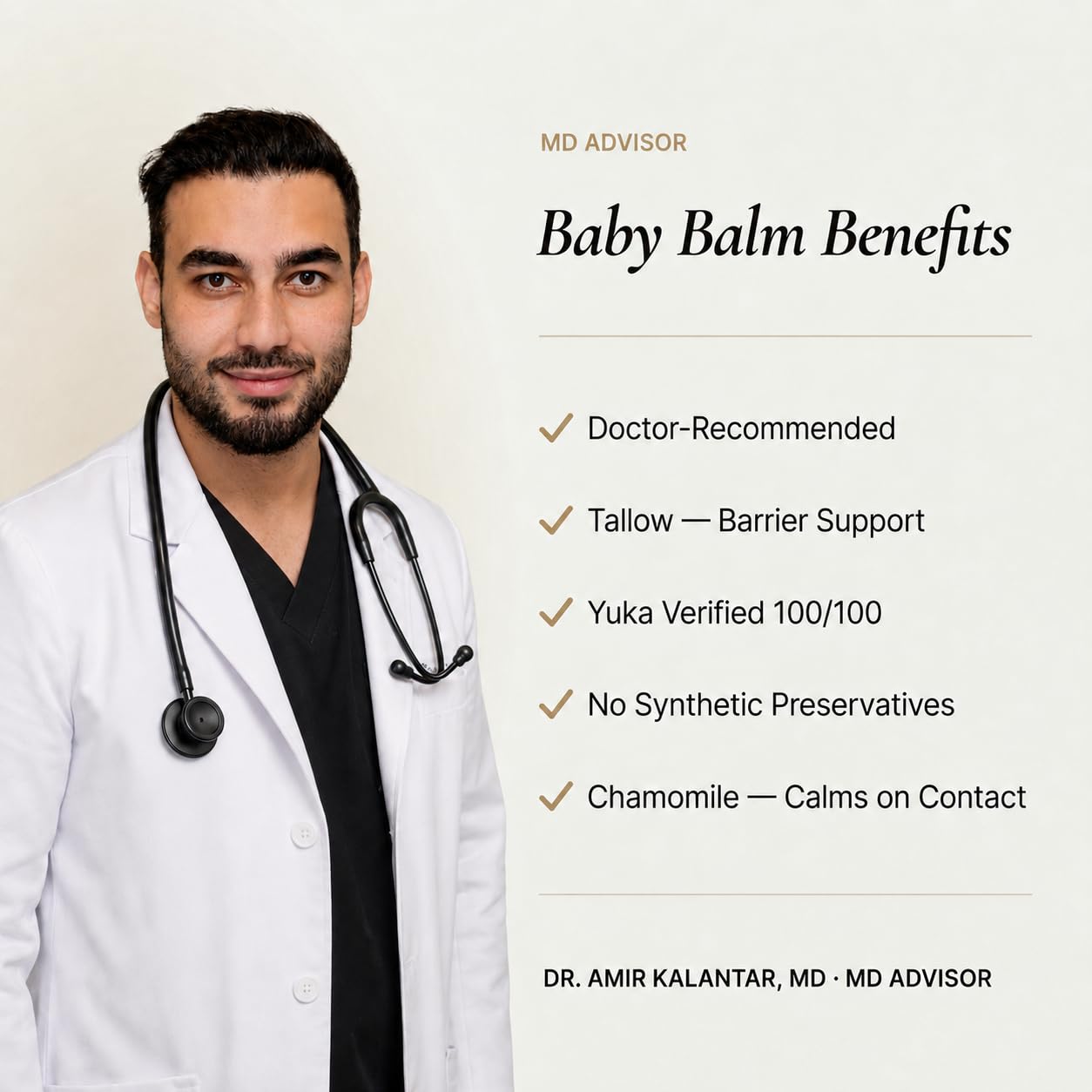 Organic Diaper Rash Cream 2-Pack – Multi-Use Tallow Baby Balm for Newborn Sensitive Skin, Cradle Cap & Chapped Cheeks – Calendula, Shea & Chamomile – 2 x 4 oz