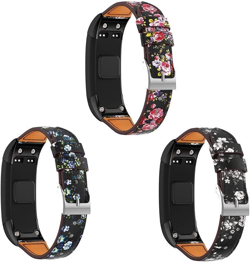 Leather Bands for Garmin Vivosmart HR Watch, Junboer