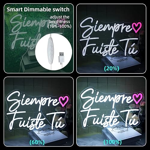 Miniatura 7 de Letrero de neón con texto en inglés "It Was Always You", letrero de neón con texto en inglés "Señal neón "Siempre Fuiste Tú" para propuestas de