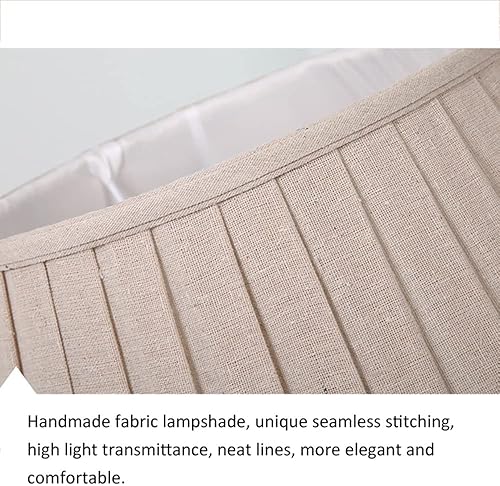 Miniatura 4 de China Flor y Pájaro Patrón Jengibre Tarro Lámpara de mesa 22 pulgadas Beige Tela Barril Sombra para lámpara de mesita de noche Lámpara de noche de