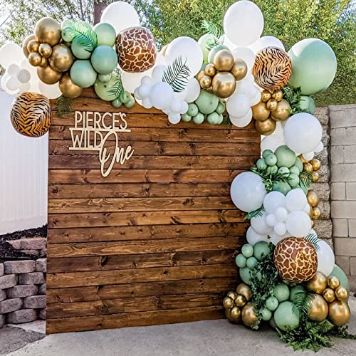 Selva Globos Arco Kit,120Pcs Tropicales Globos Arco Kit con Safari Globos Guirnalda,Selva Animales...