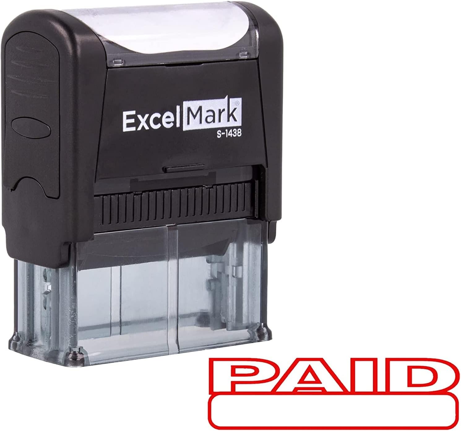 Paid Self Inking Rubber Stamp - Red Ink