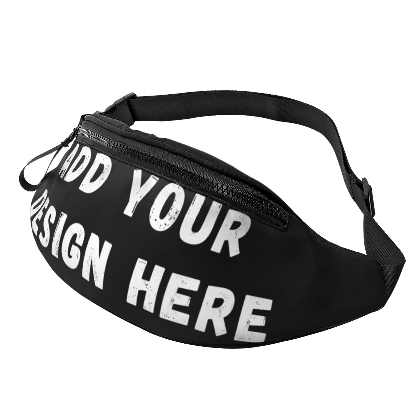 Custom Waist Bag for Man Woman Personalized Adjustable Fanny Pack Design Your Photo Team Logo Belt Pack Bag Customized Gift for Travel Hiking Sports Running
