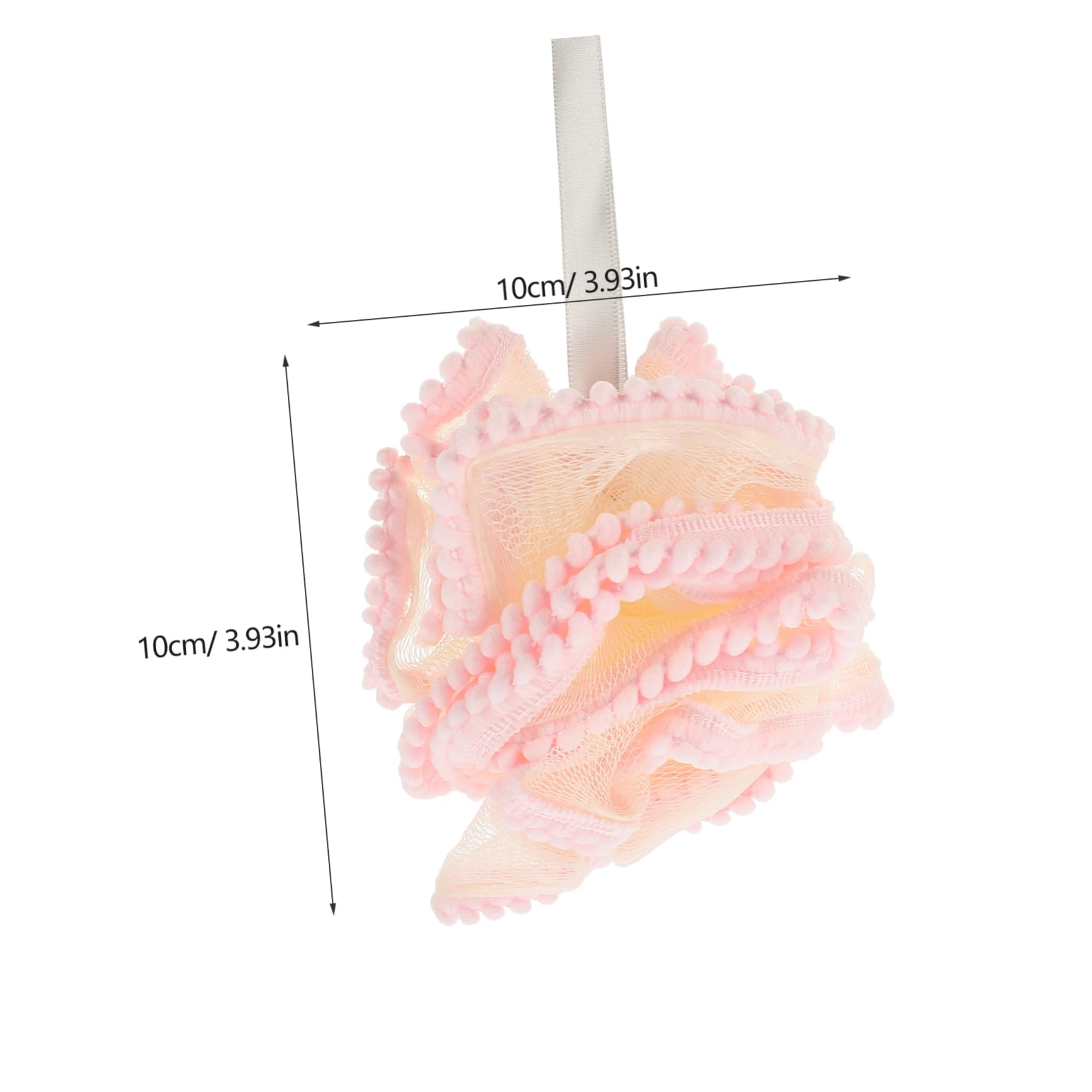 Beavorty 4Pcs Bath Loofah Ball Portable Skin Cleaning Scrubber for Shower Soft Pe Material Exfoliating Bathing Accessory for Smooth Skin