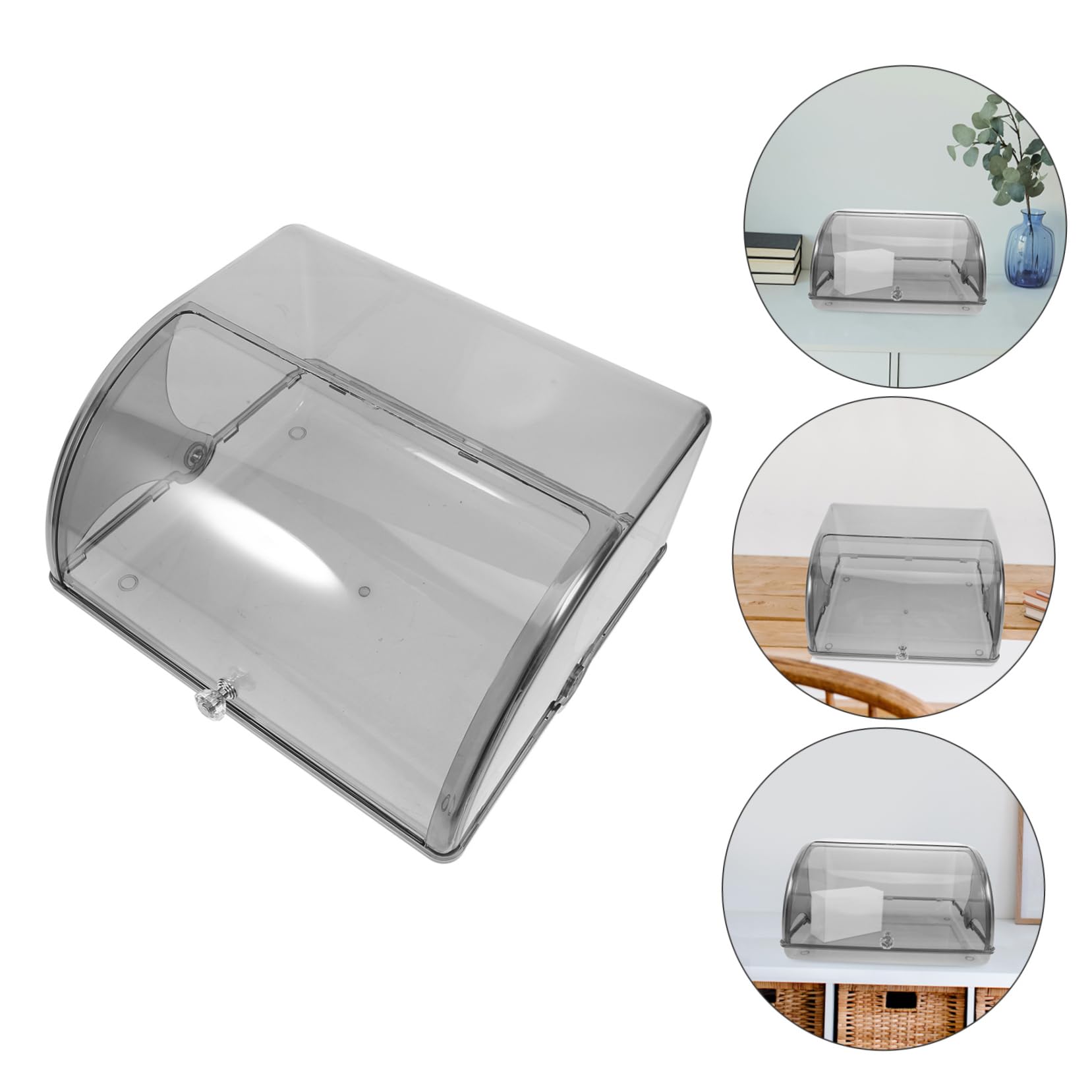 Amosfun Caja de Almacenamiento Tapa 1 Pieza de Plástico para Mesa