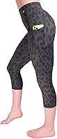 Vista 9 de CompressionZ Leggings capri de compresión de cintura alta para mujer, control de abdomen, entrenamiento, gimnasio, pilates, viajes, pantalones