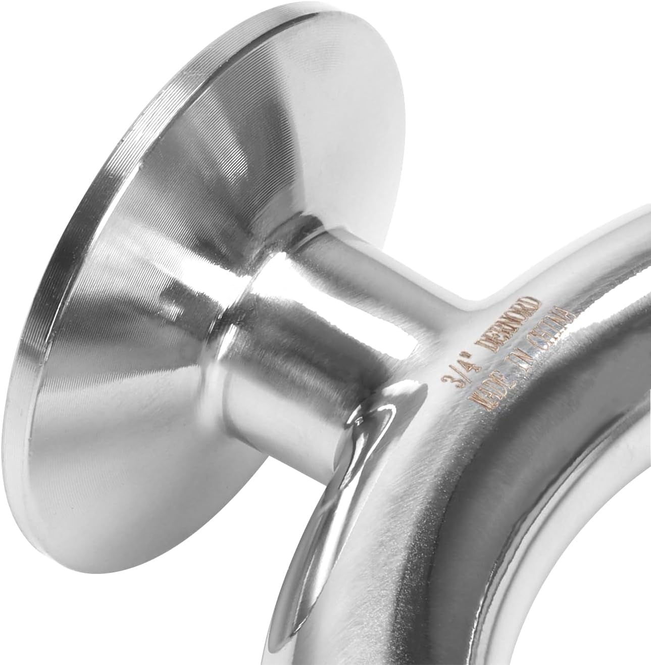 DERNORD 3 Way U Sanitary Ferrule Pipe Fittings Tri-Clamp Type Stainless Steel 304 (Pipe OD: 3/4 INCH)