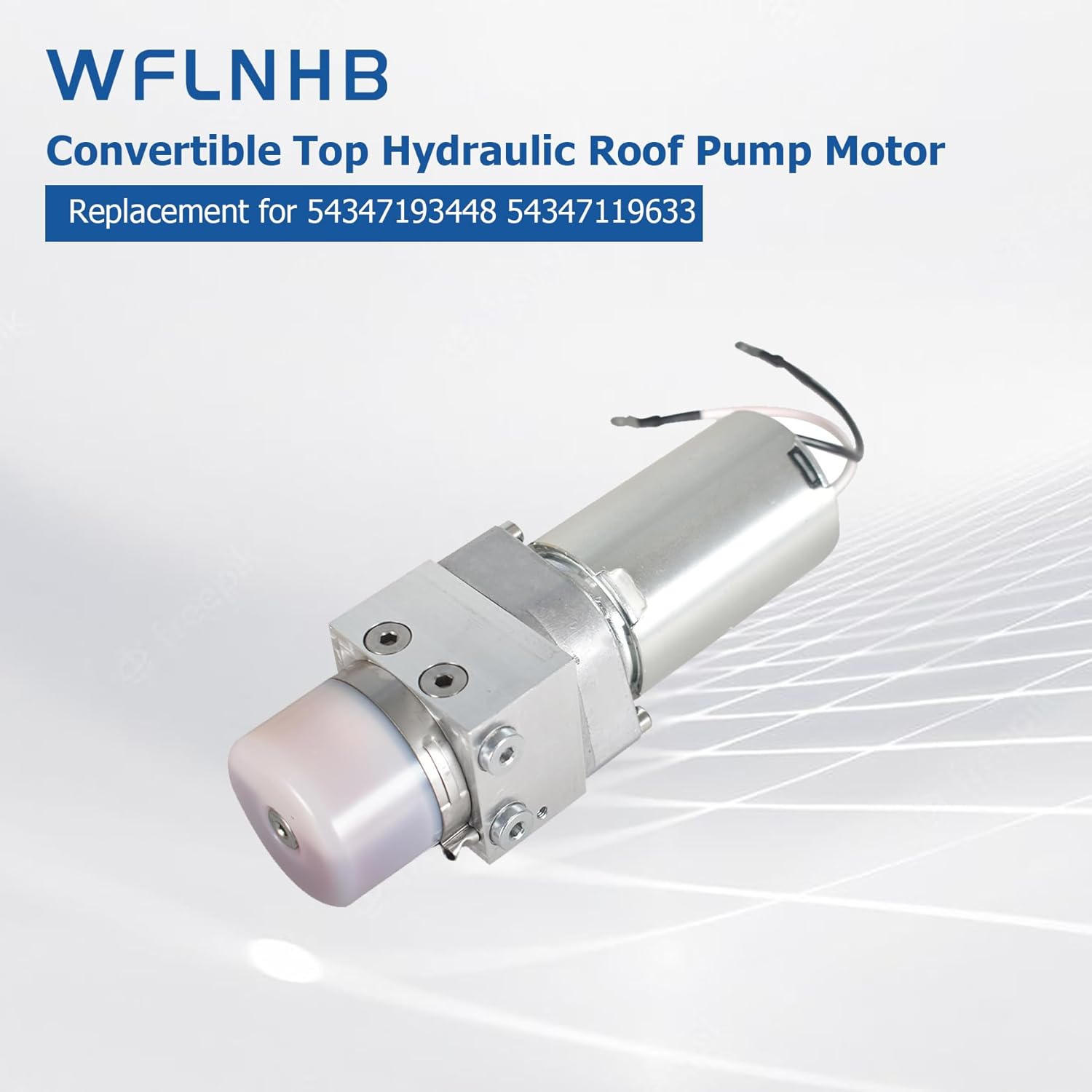 WFLNHB Convertible Top Hydraulic Roof Pump Motor and Bracket Replacement for BMW Z4 2-Door - Convertible Top Hydraulic Roof Pump Motor Replace 54347193448 54347119633