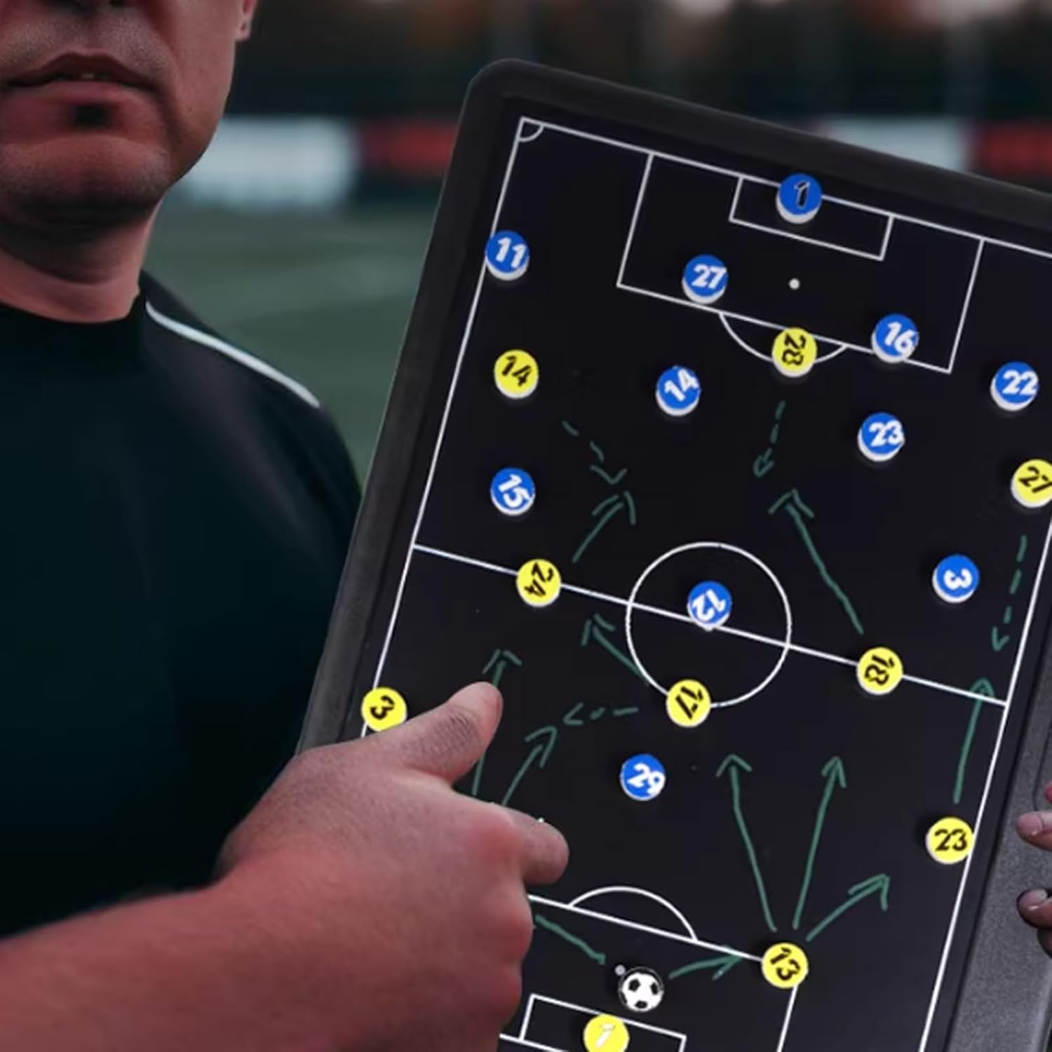 Magnetic Electronic 13.3in LCD Coaching Board, Basketball Tactical Equipment Set, Complete Accessories, Double-Sided Use, for Teaching, Training