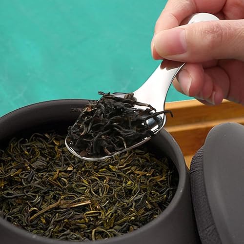 Miniatura 2 de OSALADI Cuchara de té compacta de 2 piezas cuchara de gelatina cuchara de pudín cuchara de mesa mini cuchara de postre mini cucharas de postre