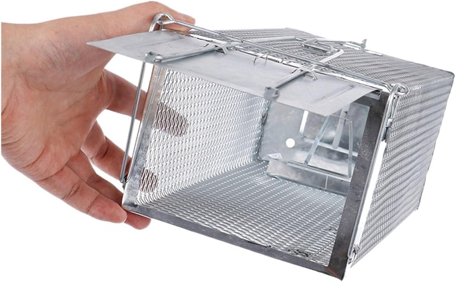 Rat Traps,Automatic Cycle Mouse Trap Household Efficiency Mousetrap Large Space Automatic Rat Snake Trap Cage Safe, Onesize