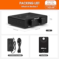 Vista 9 de Douk Audio A5 2 Channel TPA3255 Stereo Amp, 300 Watts x2 Mini Hi-Fi Audio Power Amplifier Class D for Home Theater System, Passive Bookshelf Tower