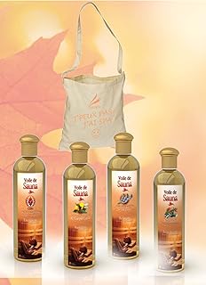 Camylle - Sauna Fragrance Selection with a Beautiful Cotton Bag as a Gift Including Four Bottles: 1 x 250ml Luxe - 1 x 250ml Cajeput/Lemon - 1 x 250ml Lavender - 1 x 250ml Polynesie
