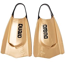 Arena Unisex Adult 50th Anniversary Powerfin Pro II Training Fins for Swimming Silicone Short Blade Open Heel Left/Right Custom Design, Size 7.5-9