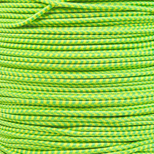 Paracord Planet Bungee Nylon Shock Cord 2.5mm 1/32", 1/16", 3/16", 5/16", 1/8”, 3/8", 5/8", 1/4", 1/2 inch Crafting Stretch String 10 25 50 & 100 Foot Lengths Made in USA