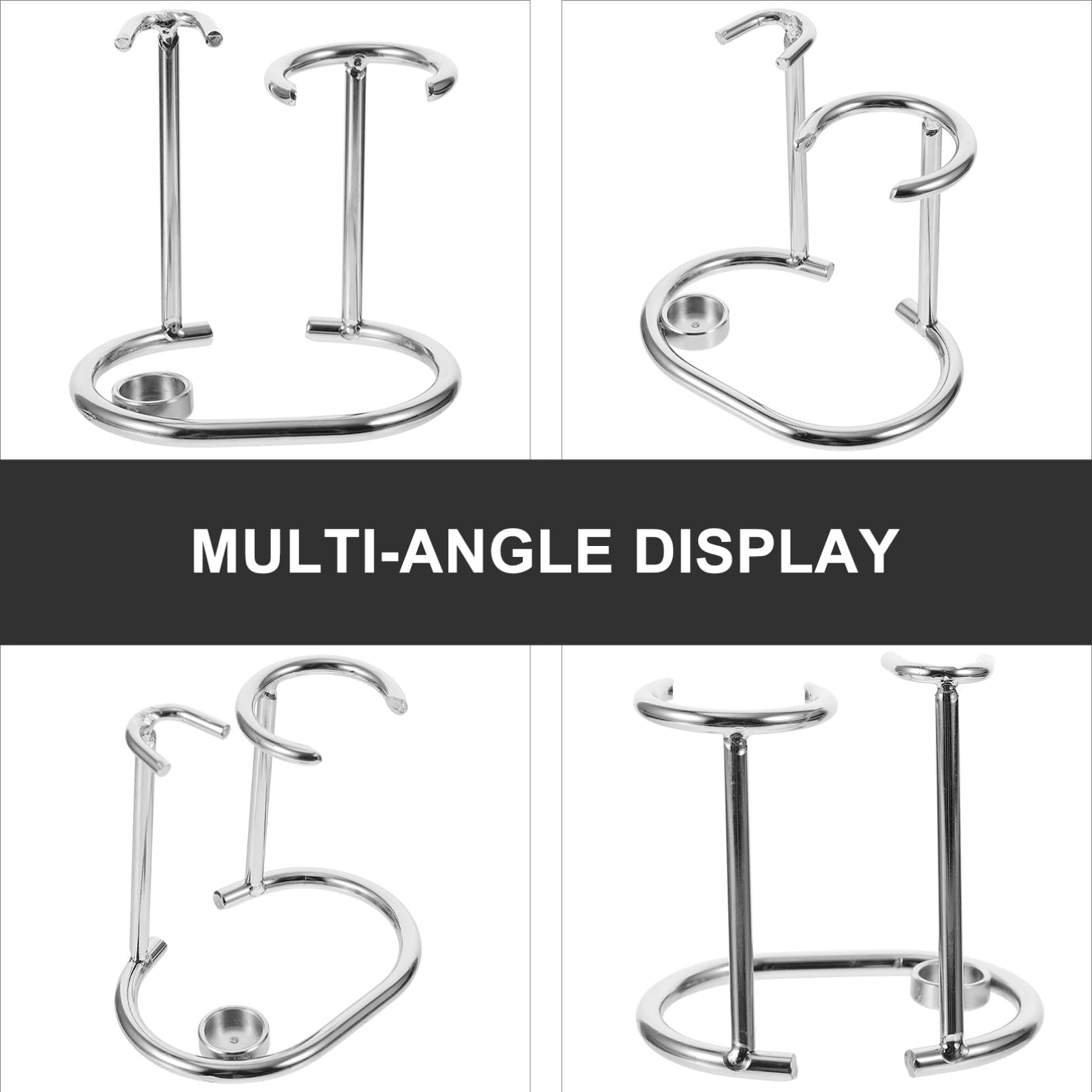 PACKOVE 3 Pezzi per Rasoio e Spazzola Inossidabile Organizer per Strumenti Design Invertito per Asciugatura Rapida per