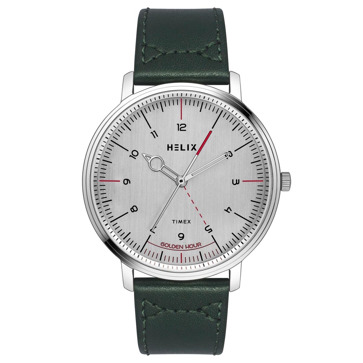 Helix Men Silver Round Dial Analog Watch - TW056HG01 (B0DFCRHD96) Amazon Price History, Amazon Price Tracker