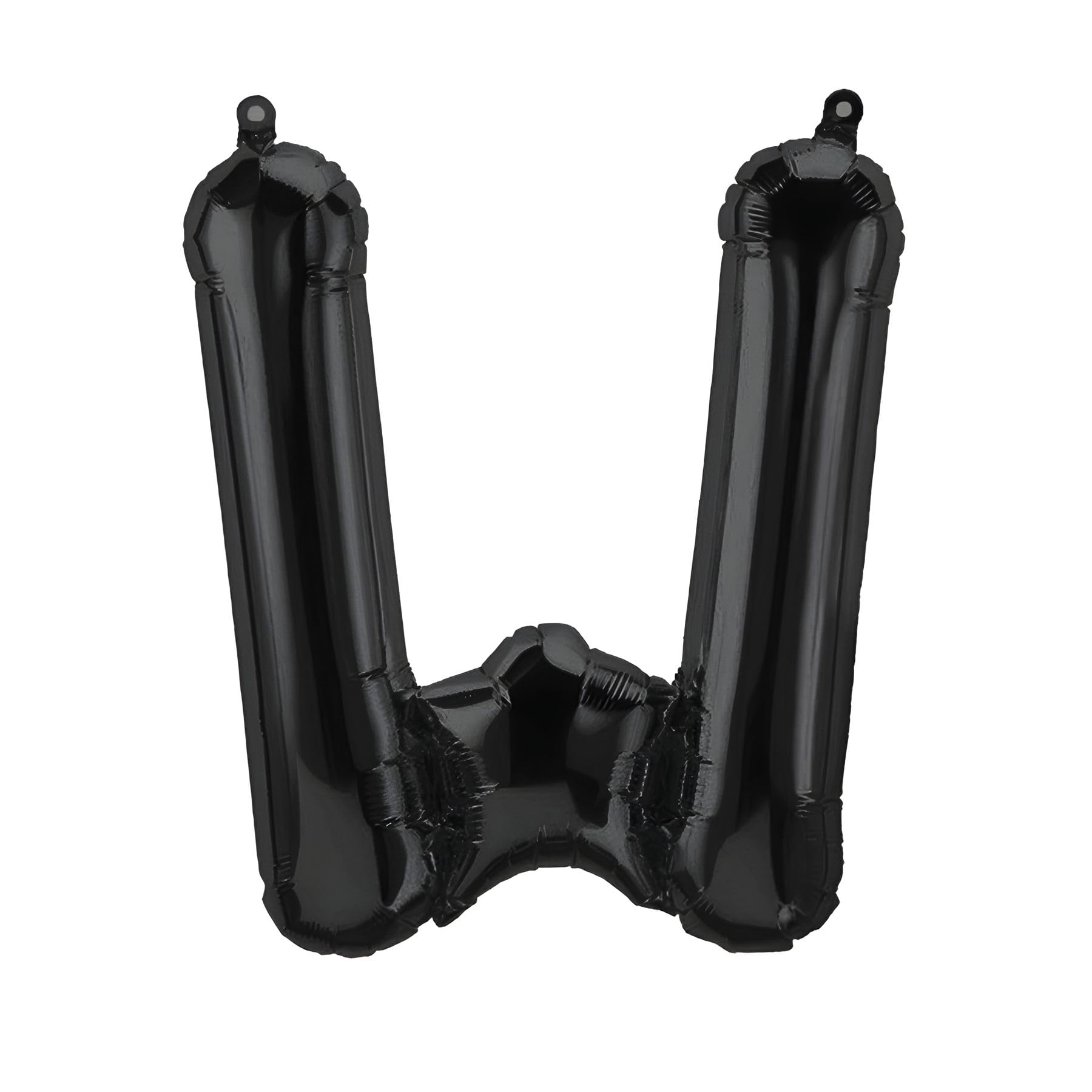 Foil Balloons Letters Black - 40/80/100 cm for Birthday Wedding Party Decoration Happy Birthday JGA Gift Balloon Graduation Giant Balloon ABI Large XXL Small Black Boys (40 cm - W)