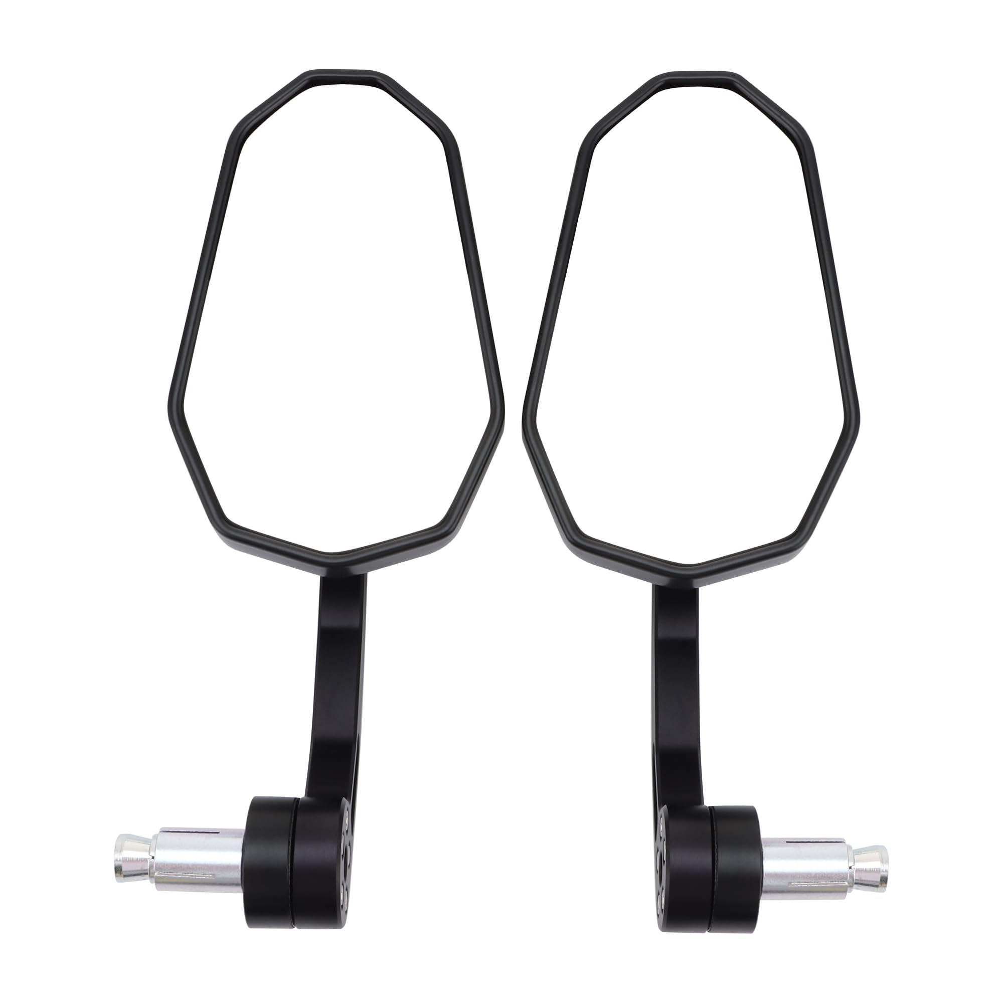 GOOFIT Alliage d'aluminium 6mm 8mm vis 7/8 "22mm poignée poignée Bout de Tige rétroviseur de Remplacement pour Kart UTV Scooter Mobile ATV Quad - Doo Bike Grande cylindrée Noir Moto