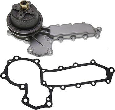 15341-73030 1534173030 Dk-1K84 Water Pump with Gasket for Kubota L245 L245H L245Dt L295 L295Dt KH-1 10 Compact Tractor, Water Pump Replaces Parts 4-Bolt Hub