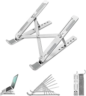 Sounce Laptop Stand, Fold-Up, Adjustable, Ventilated, Portable Laptop Holder for Desk, Aluminum Foldable Laptop Ergonomic ... Price In India