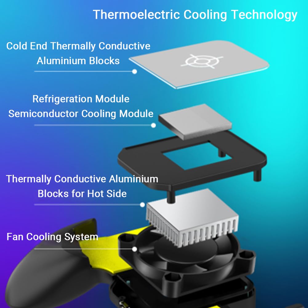 Raffreddamento Telefono Per Il Gaming, Ventola Telefono dei Semiconduttori, Radiatore Del Telefono Cellulare Per Iphone Smartphone Android