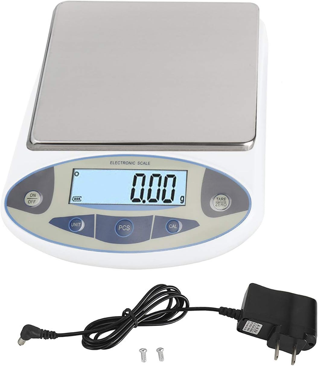 High Precision Lab Scale,Digital Analytical Electronic Laboratory Balance Scale,Gold Jewelry Scales Kitchen Precision Weighing Electronic Scales (5000g, 0.01g)