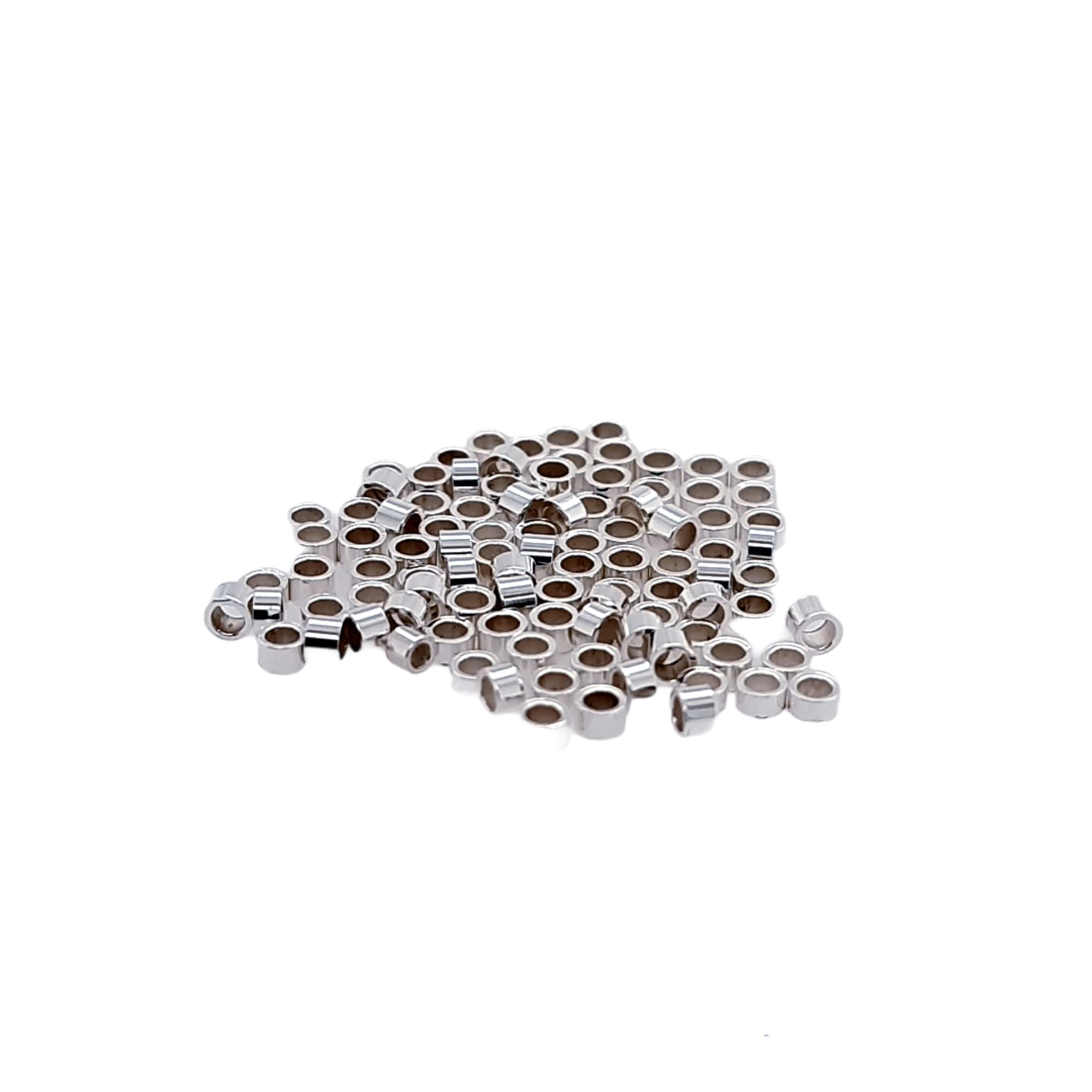 Cuentas de plata de ley 925 de 1 x 1,2 mm para abalorios y manualidades Craft Wire