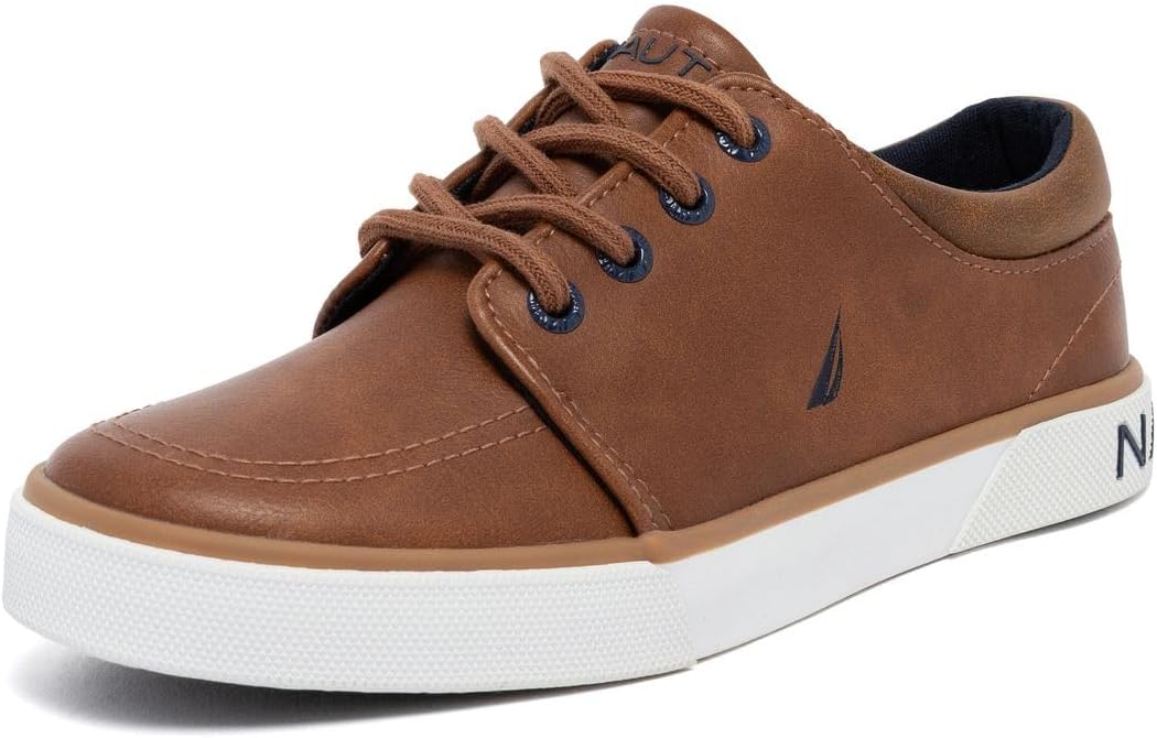Nautica Kids Boys Lace-Up Fashion Sneakers Low-Top Dress Shoes for Youth - (Big Kid/Little Kid)