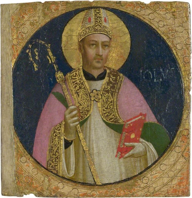 Décoration murale Saint Romulus Fra Angelico, affiche d'art sur toile 60x90 pour grand espace