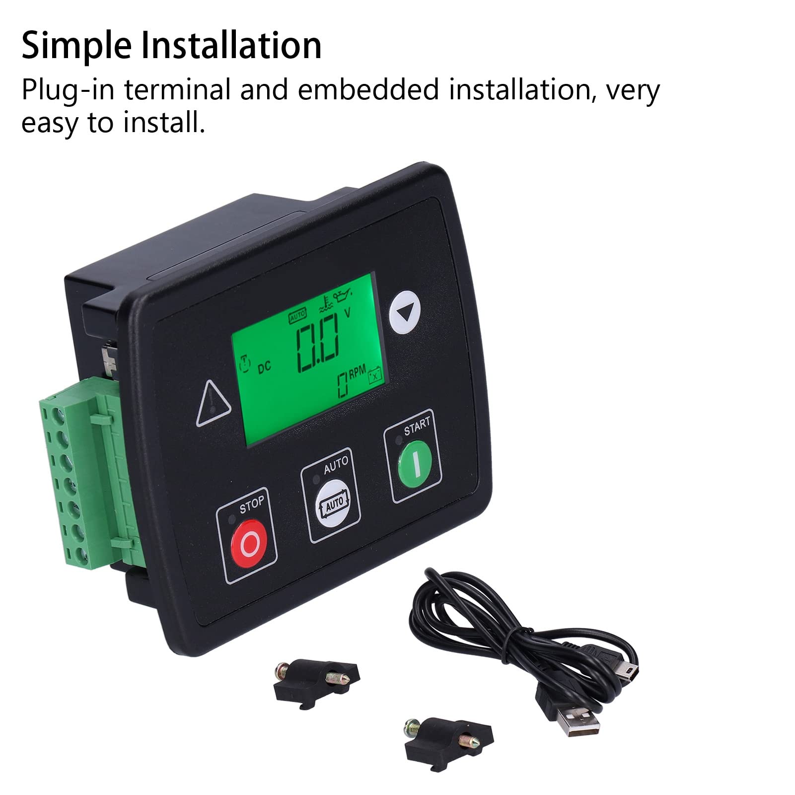 Fafeicy Generator Set Controller z Wyświetlaczem LCD i Panelem