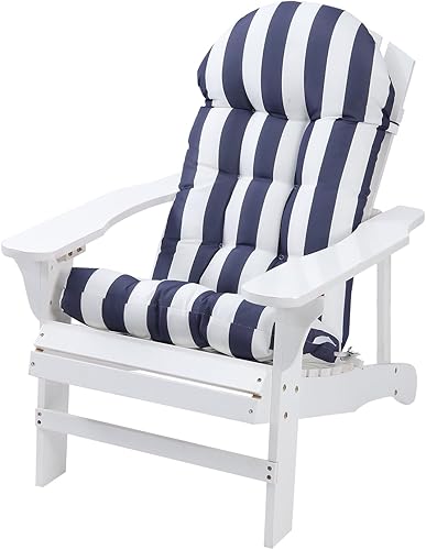 Enipate Cojines para silla Adirondack, resistentes a la intemperie, respaldo alto, para interiores y exteriores, para patio