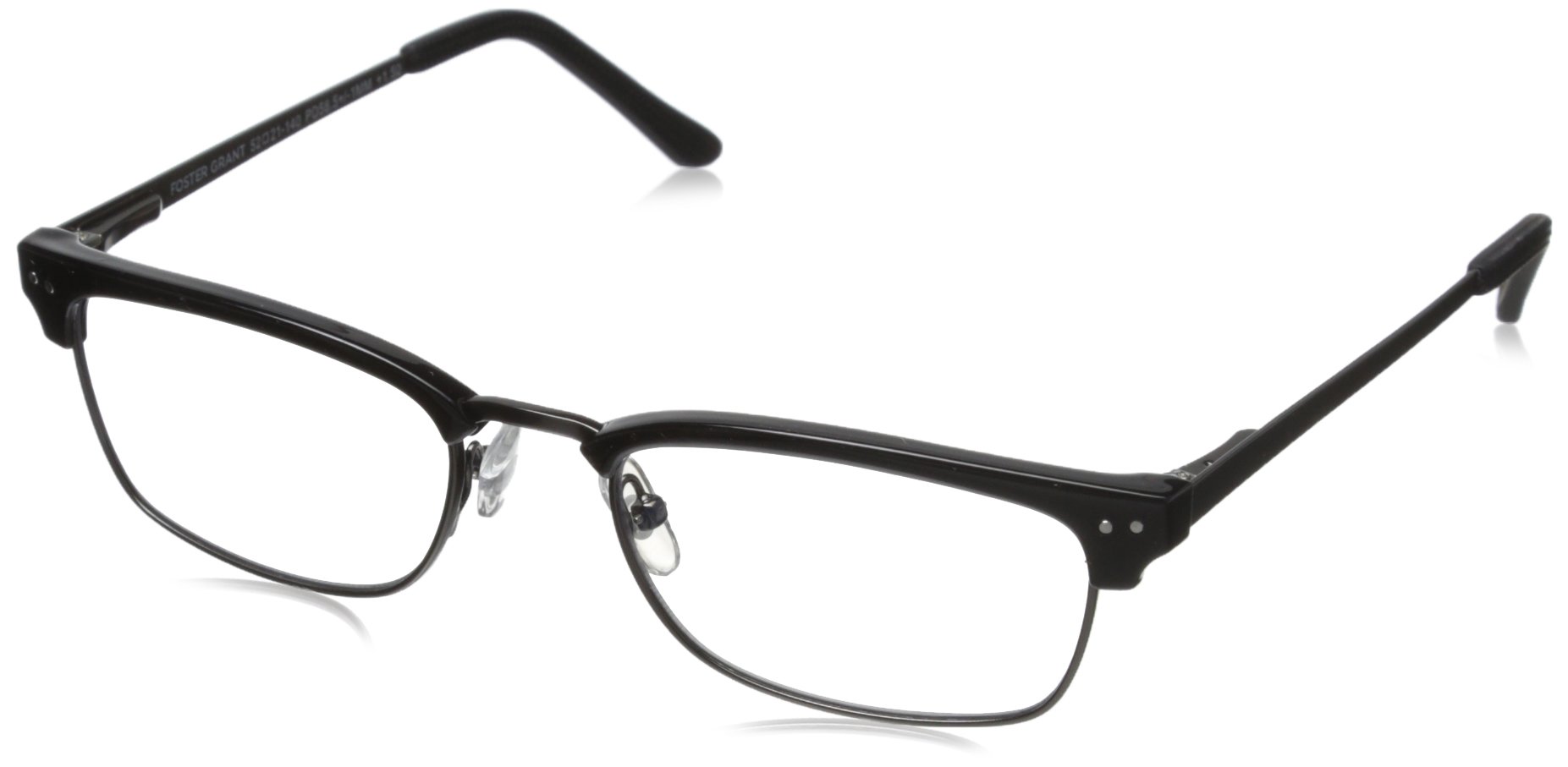 Foster Grant Mens Wally Rectangular Reading Glasses