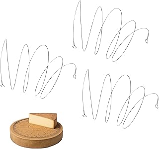 Stainless Steel Cheese Slicer Wires 44"Long, For Soft and Hard Cheese, Butter, Soap(3 Cutting Replacement Wires Only 44" Long)