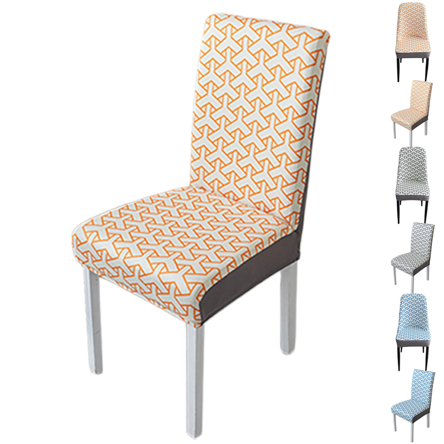 Housse de chaise extensible pour protéger et rénover un dossier abîmé