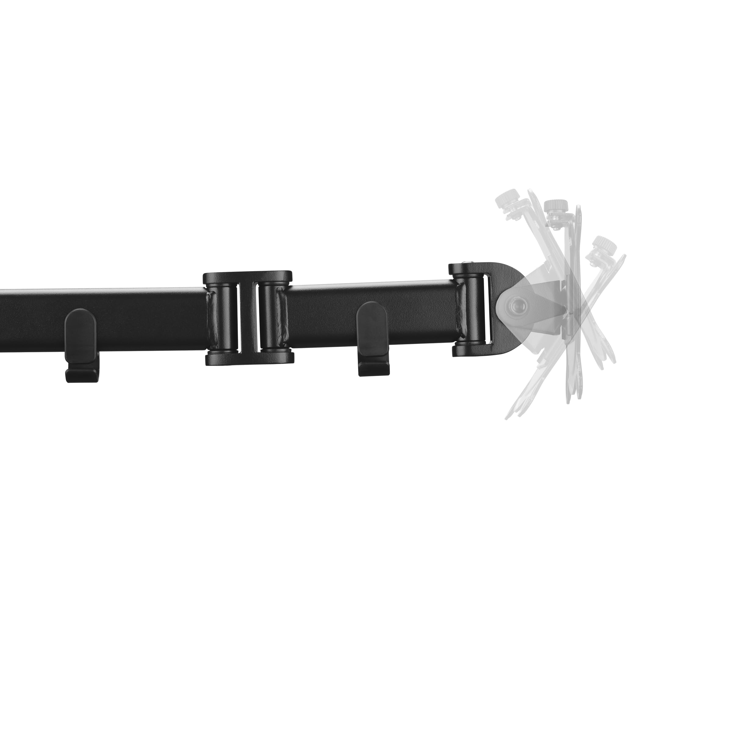 Bras de Moniteur Universel One for All - 13 à 32 Pouces - VESA 75/100 mm - Réglage de la Hauteur - Inclinaison (90°), Pivotement (180°) et Rotation (360°) - 8 kg par écran - Noir (DM2110)