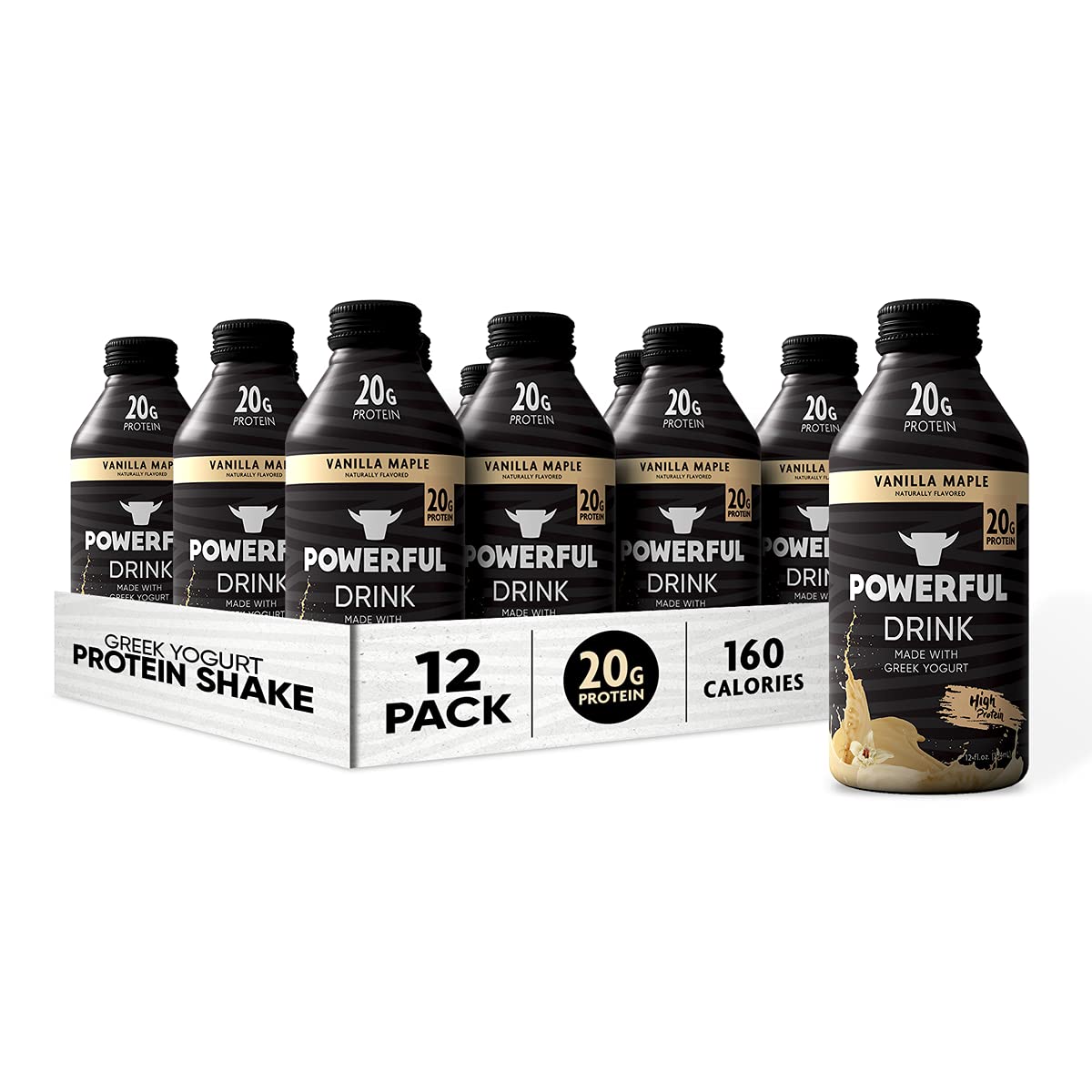 Buy Powerful, High Protein Shakes, 20g Protein, Greek Yogurt, Low Carb, Gluten Free, Kosher