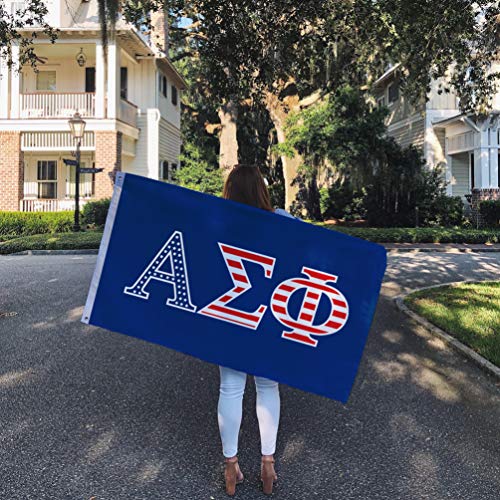 Alpha Sigma Phi Usa Letter Fraternity Flag Greek Banner 3 Feet X 5 Feet Sign Decor Alpha Sig (Flag - Usa) #TOP5