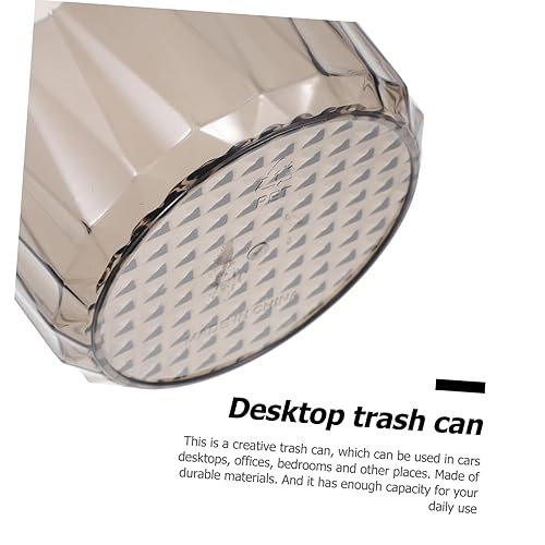 Miniatura 9 de Bote de basura transparente para reciclaje, contenedor de basura, contenedor de basura para cocina, inodoro, para exteriores, mini cubo de basura