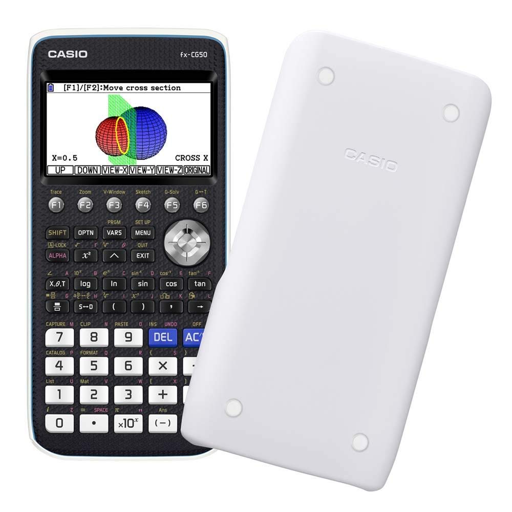 Casio FX-CG50 Grafikrechner mit hochauflösendem Farbdisplay, deutsche Menüführung
