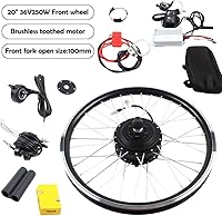 Vista 3 de Kit de conversión de bicicleta eléctrica, motor de rueda delanteratrasera, sin escobillas y sin engranajes, kit de conversión de bicicleta eléctrica