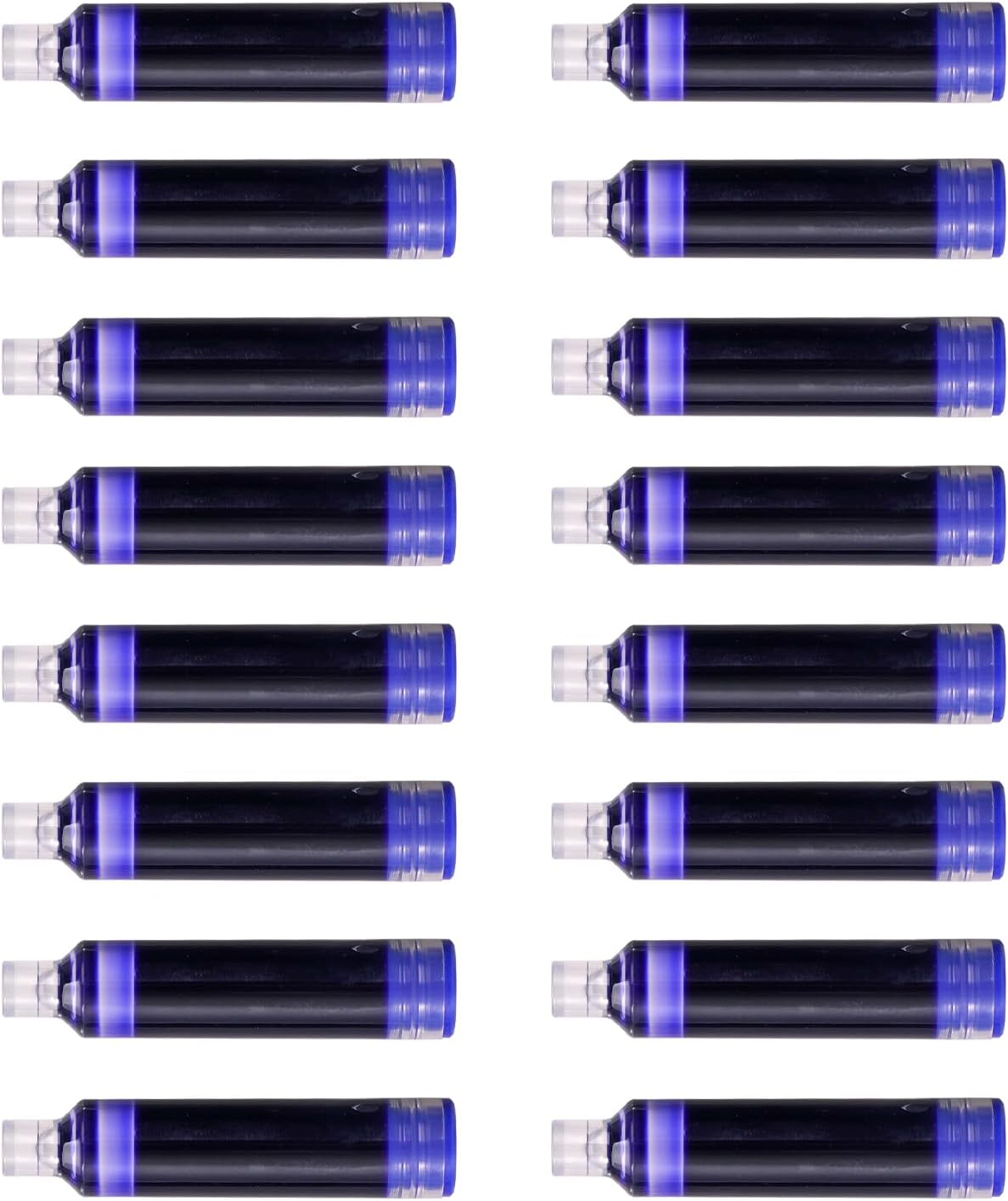 WRITECH W-1784 Cartridge Blue Ink: 16ct Blue Ink Cartridges Set Clictek Fountain Pens
