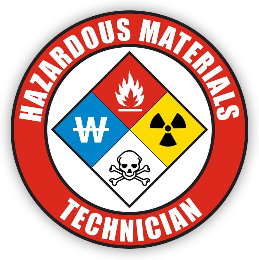 Amazon.com - RDW Haz Mat Hazardous Materials Technician Sticker Decal ...