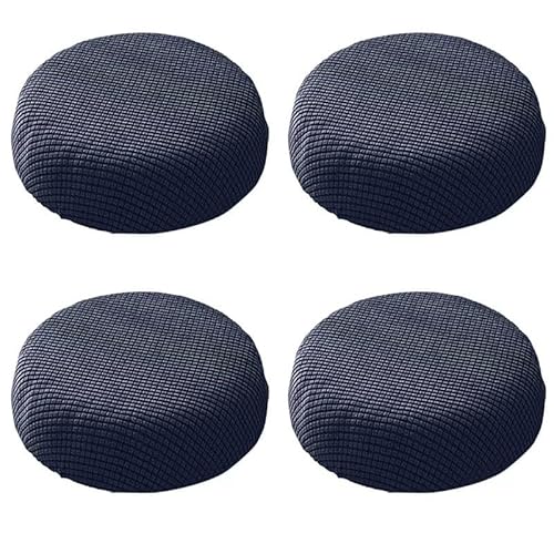 Housse À Couvre Chaise Ronde Couverture De Tabouret Coussin À Protéger Chaise Housse De Chaise 4 Saison Tapis Épais Pour Salle À Manger Bureau Bar Jardin Coiffeur (Color : G, Size : 4pcs) thumbnail