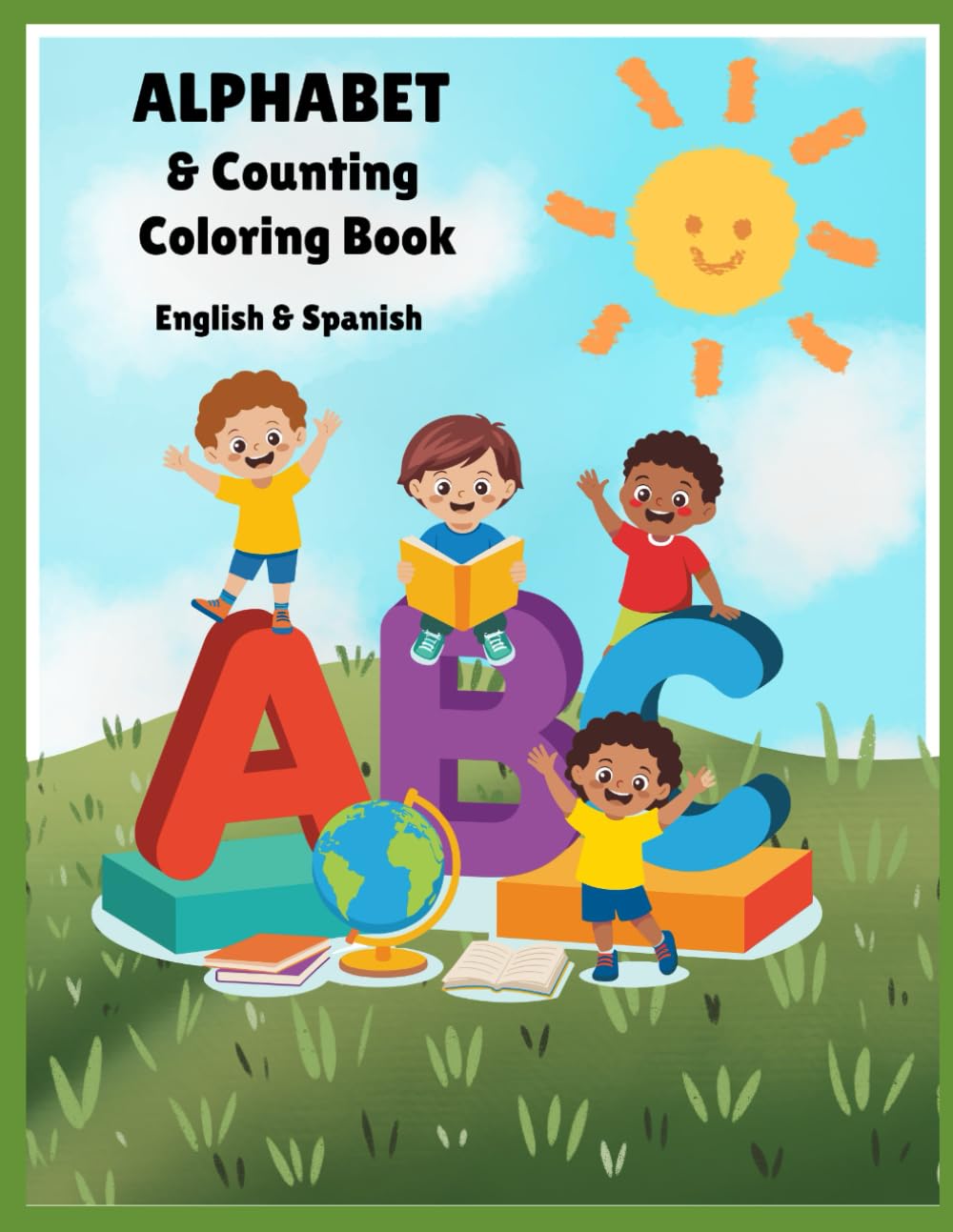 Alphabet & Counting Coloring Book (English & Spanish)