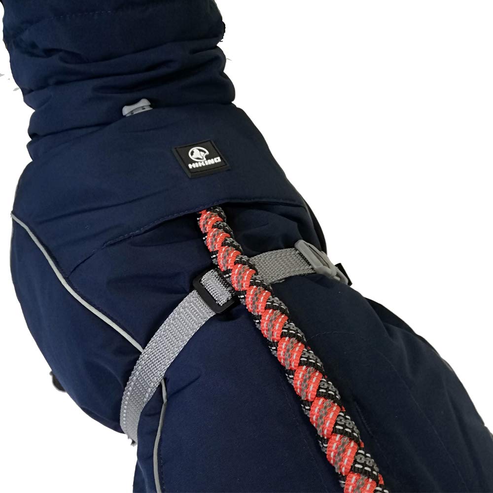 Croci Hiking Hundemantel, wasserdicht, Makalu, temperaturregulierendes Futter, Dunkelblau, 90 cm