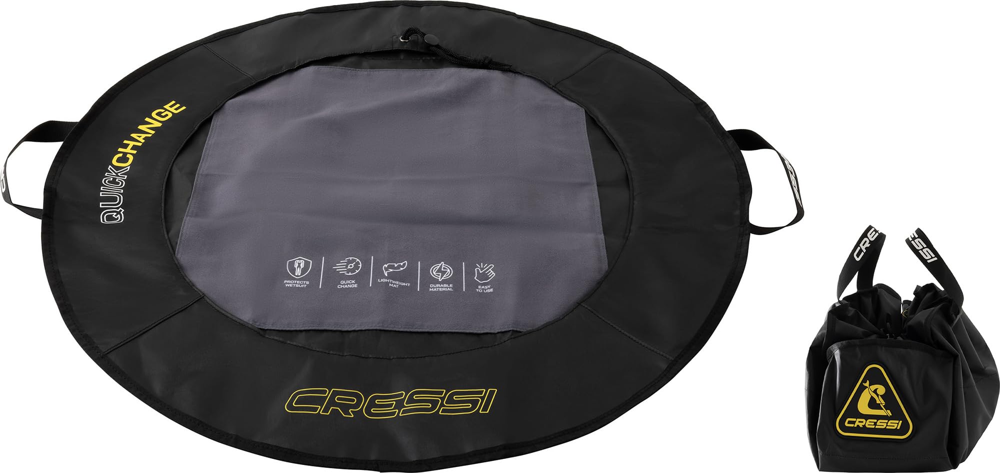 CRESSI Quickchanging Mat - Comodo Tappetino Igienico per Piedi, Cambio Indumenti, Attività Acquatiche, Spogliatoi Piscina, Palestra e Spiaggia