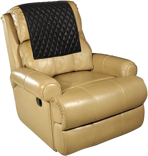 Miniatura 2 de D DOLLY LAMB Funda de cuero para reposacabezas de silla reclinable, sofá, sofá biplaza, protector de muebles, funda para asiento de teatro, funda