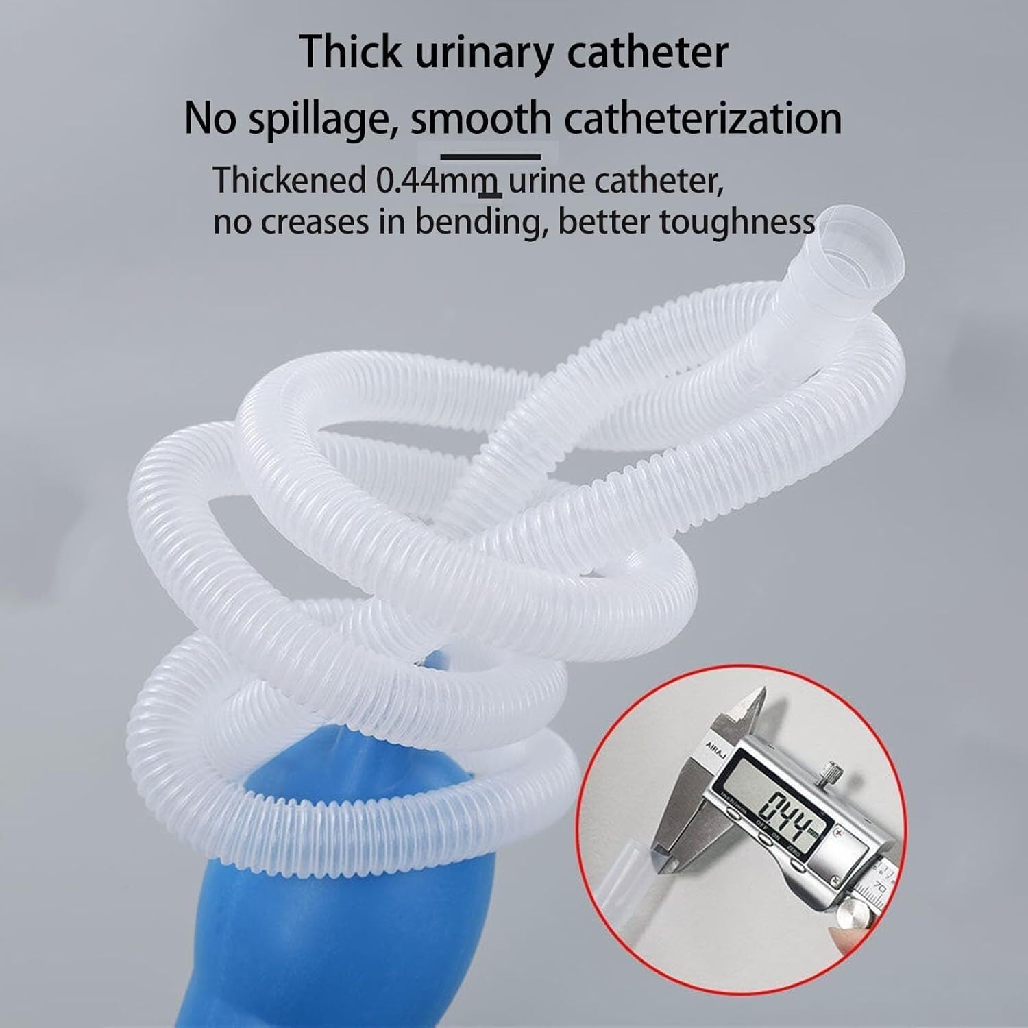 Male Urinal Bottle, Mens Urinal Bottle Spill Proof for 2000ml Large Capacity Long Tube with Lid Urinals(White)